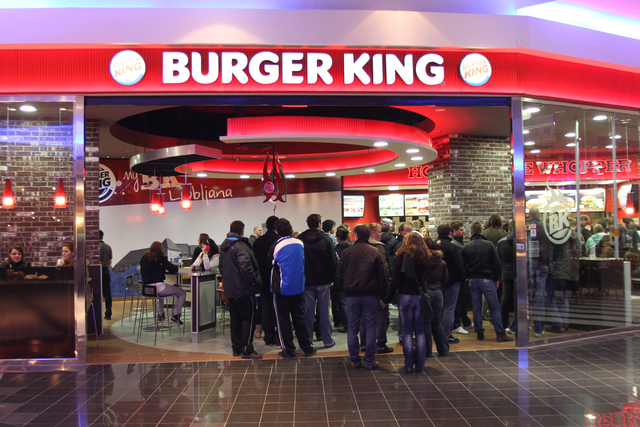 Burger King v Ljubljani odprl svoja vrata 10. marca 2011