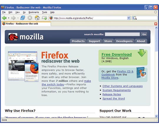 Mozilla Firefox 1.0 je na pohodu
