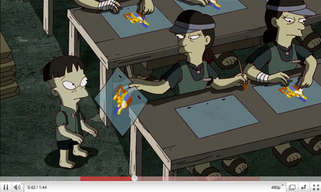 Simpsonovi z družbenokritično uvodno špico / vir: YouTube