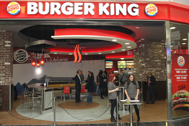 Burger King v Ljubljani od 10. marca 2011 (v prvem nadstropju Cityparka)