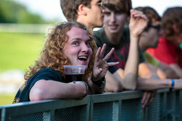 Obiskovalci na festivalu Gora Rocka 2012