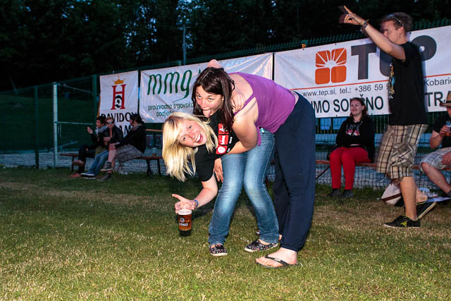 Obiskovalci na festivalu Gora Rocka 2012