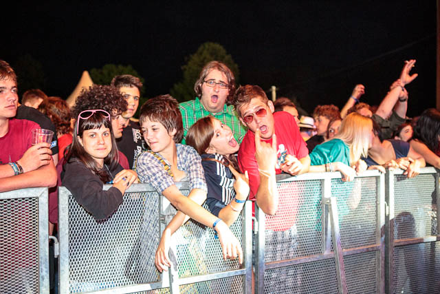 Obiskovalci na festivalu Gora Rocka 2012