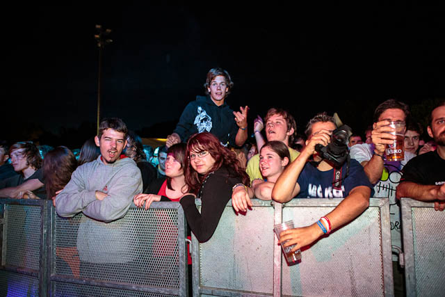 Obiskovalci na festivalu Gora Rocka 2012