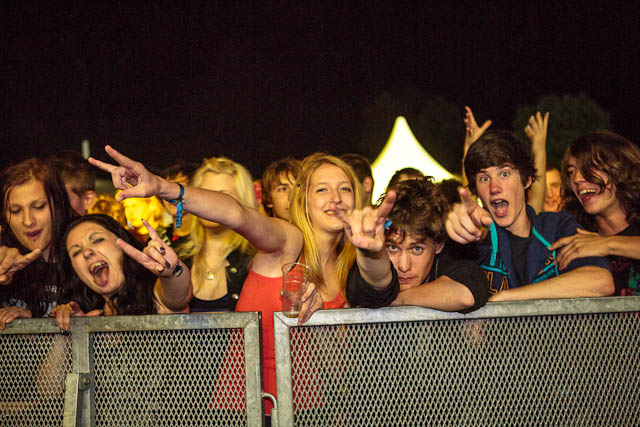 Obiskovalci na festivalu Gora Rocka 2012