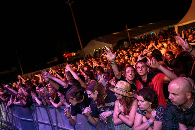 Obiskovalci na festivalu Gora Rocka 2012