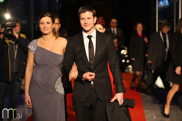 Lara Romih in Boštjan Romih - rdeča preproga Viktorji 2010
