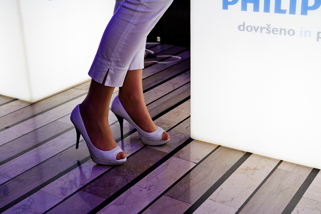 Družabno dogajanje 3. dne 2. Philips Fashion Weeka (pred revijami)