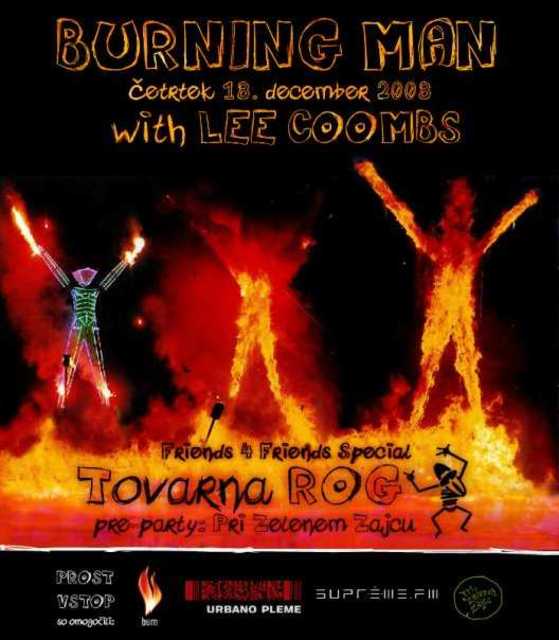 Burning Man with Lee Coombs plakat