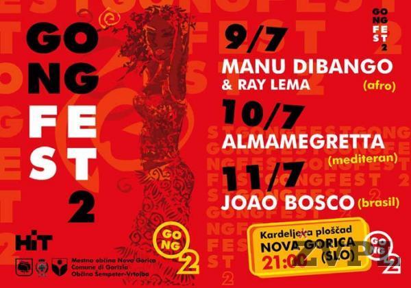 Gong fest - Manu Dibango / Almamegretta / Joao Bosco