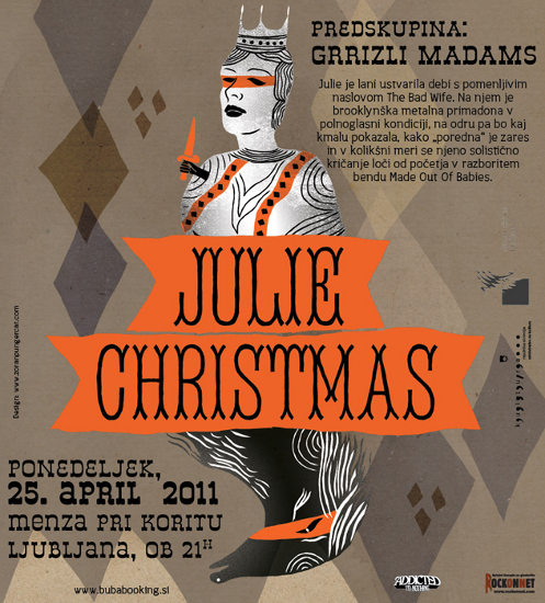 Julie Christmas in Grrizli Madams v Menzi - 25. 4. 2011
