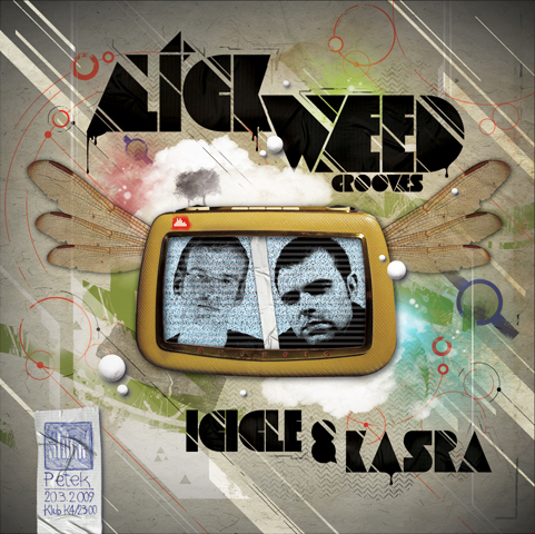 Lick.Weed Grooves: Icicle & Kasra / flyer