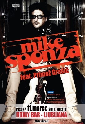 Mike Sponza in Primož Grašič v klubu Roxly 11. marca 20111