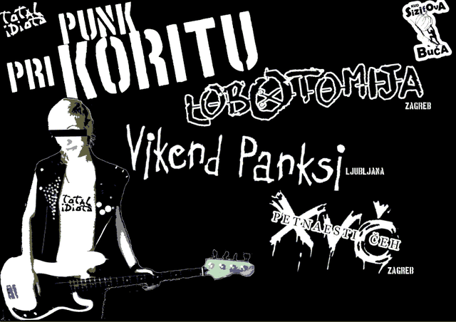 Punk pri koritu: Petnaesti Čeh, Lobotomija, Vikend Panksi - 3. junija 2011