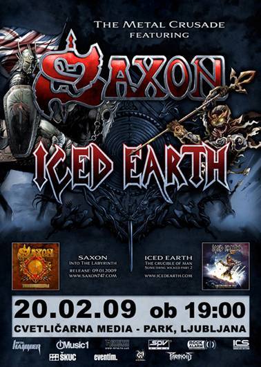 Saxon in Iced Earth prihajajo v Ljubljano