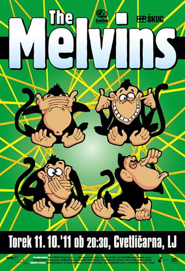 The Melvins prihajajo v Cvetličarno 11. 10. 2011