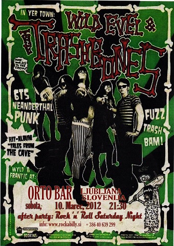 Wild Evel & The Trashbones v Orto baru v soboto, 10. marca 2012