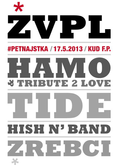 ŽVPL-ova #petnajstka • Hamo & Tribute 2 Love, Tide, Hish N' Band in Žrebci