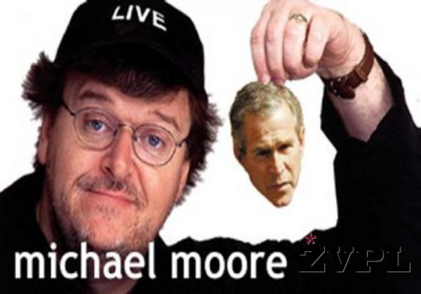 Bo Michael Moore obglavil malega Busha?