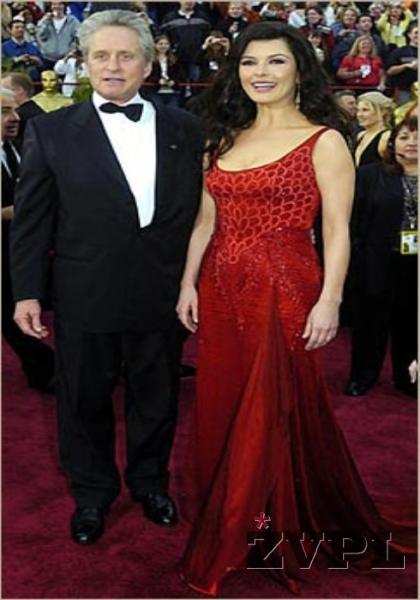 elegantna zakonca Michael Douglas in Catherine Zeta-Jones