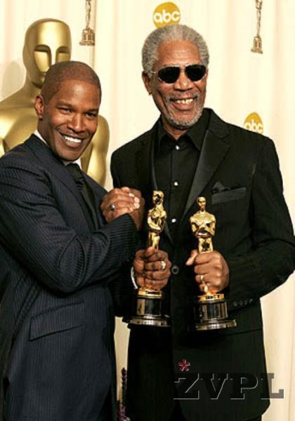 igralca leta: Jamie Foxx in Morgan Freeman (foto (C) SG - WireImage)