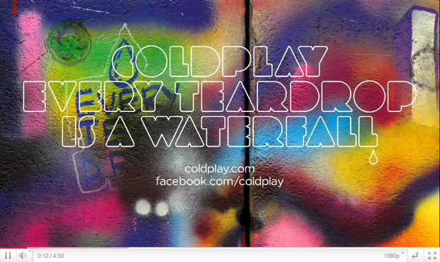 Coldplay: Every Teardrop Is A Waterfall že na svetovnem spletu