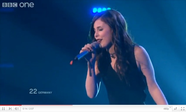Lena Meyer-Landrut zmagala na Eurosongu 2010 s pesmijo Satellite / vir: BBC - YouTube