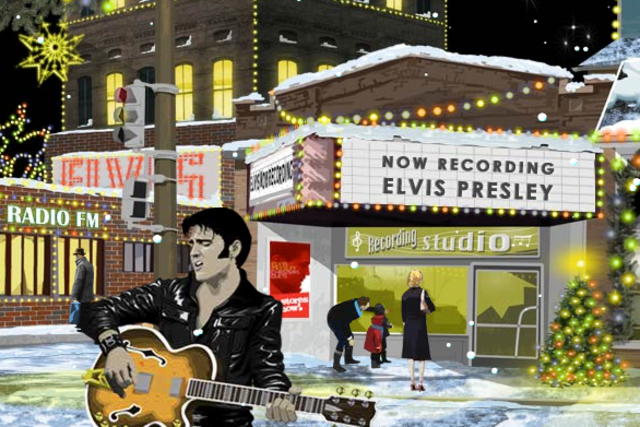 Poj z Elvisom Presleyem (vir singwiththeking.com)
