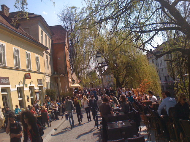 Ljubljanska promenada spomladi