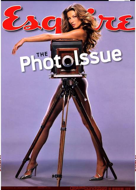 Gisele Bündchen kaže svoje dolge noge na naslovnici revije Esquire, oktober 2004