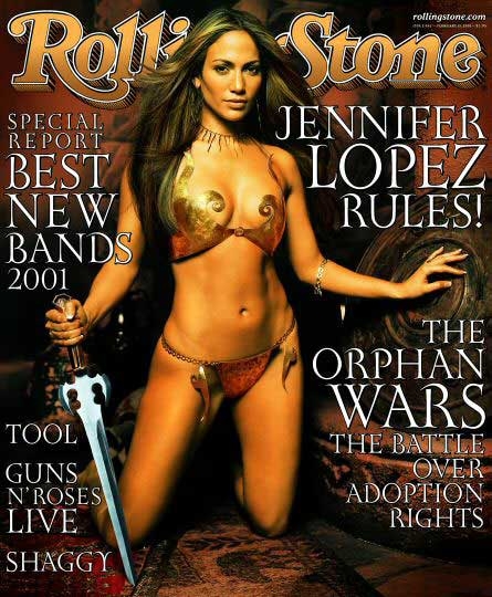 Jennifer Lopez na naslovnici revije Rolling Stone, februar 2001