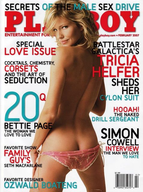Tricia Helfer kaže ritko na naslovnici revije Playboy, februar 2007
