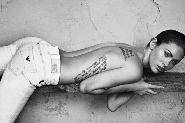 Megan Fox spet reklamira spodnje perilo Emporio Armani