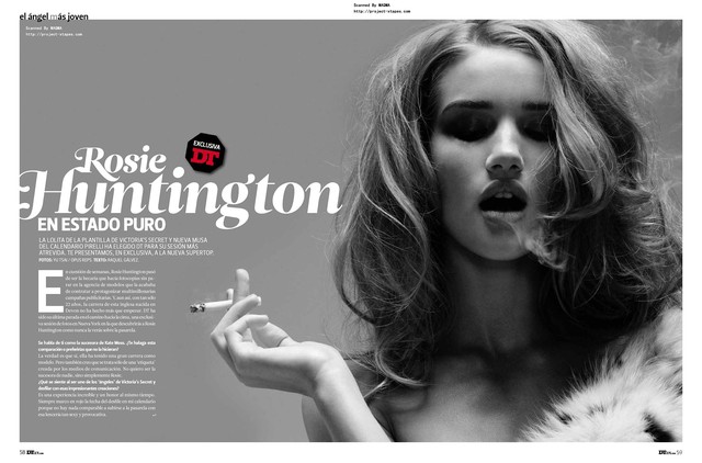 Rosie Huntington-Whiteley zgoraj brez v DT / vir: Egotastic!